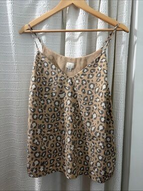 Beige and Gray Leopard Print Cami
